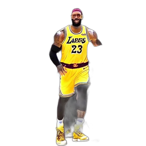 concept art, 3d render, cartoon, photorealistic, lebron, james, nenderoid transparent PNG cut-out