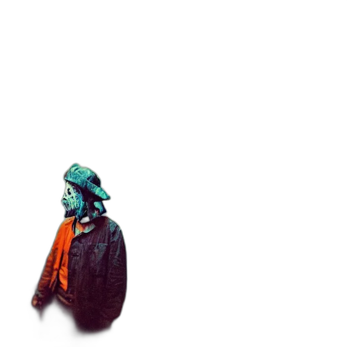 jacket, hat, mask, face transparent PNG cut-out