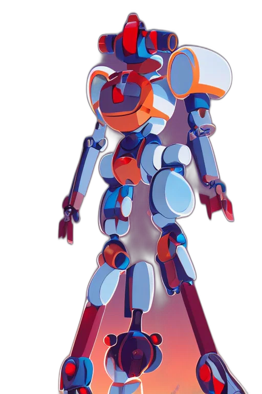 robot, weapon, staff, concept art transparent PNG cut-out