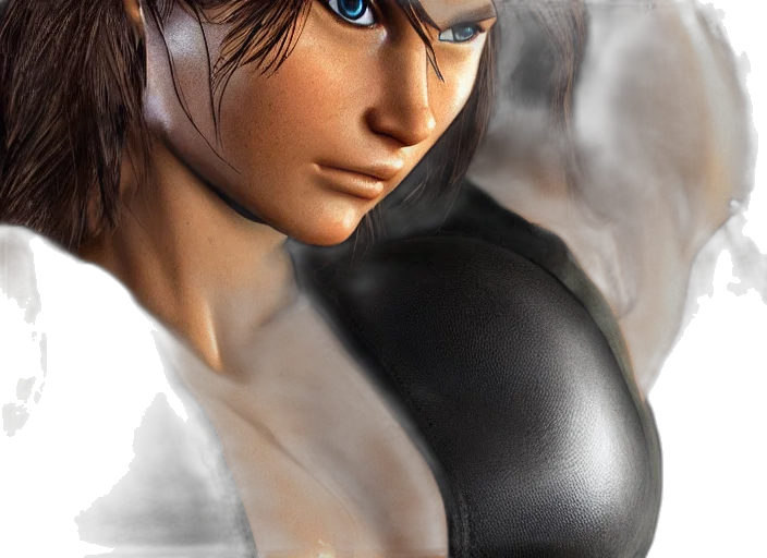 face, photorealistic, 3d render, concept art transparent PNG cut-out