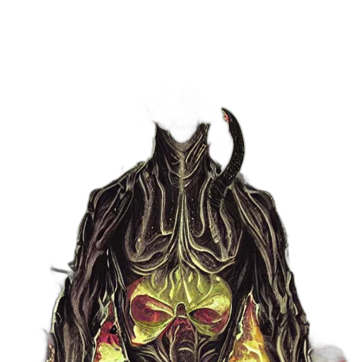 mask, creature, face, hair transparent PNG cut-out