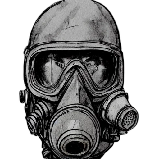 mask, face, jacket, concept art, comic book art, pencil sketch, photorealistic, beautiful transparent PNG cut-out