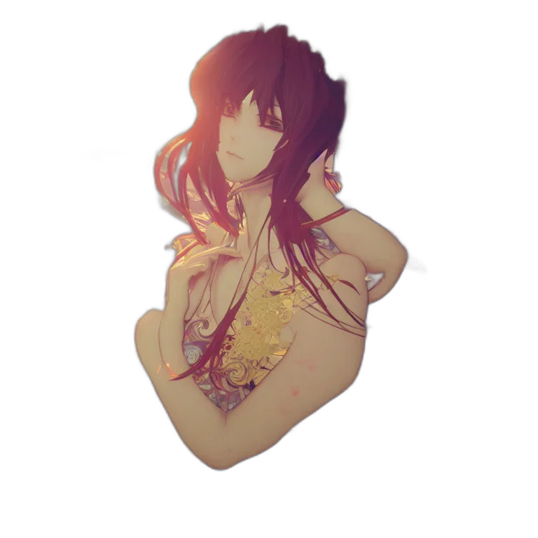 dress, flower, jewelry, mask, anime, pixel art, fantasy art, watercolor transparent PNG cut-out