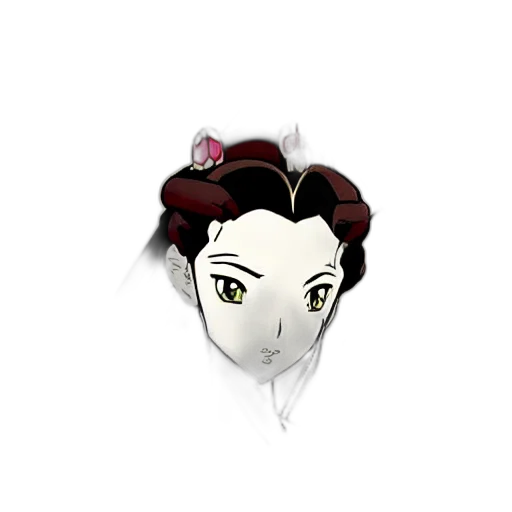 mask, staff, crown, face, anime, cartoon, concept art, 3d render transparent PNG cut-out