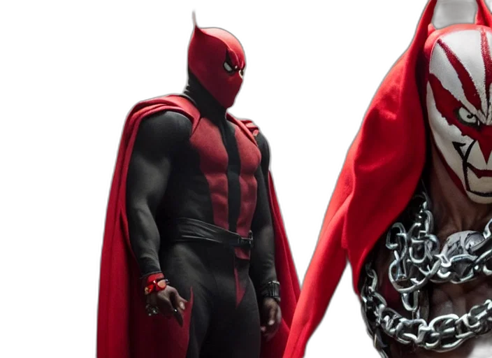 concept art, comic book art, red, film transparent PNG cut-out