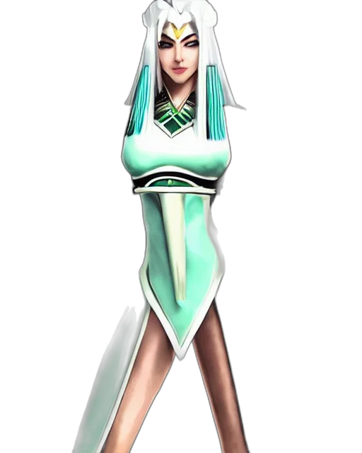 dress, concept art, 3d render, fantasy art, anime, green, pastel, neon transparent PNG cut-out