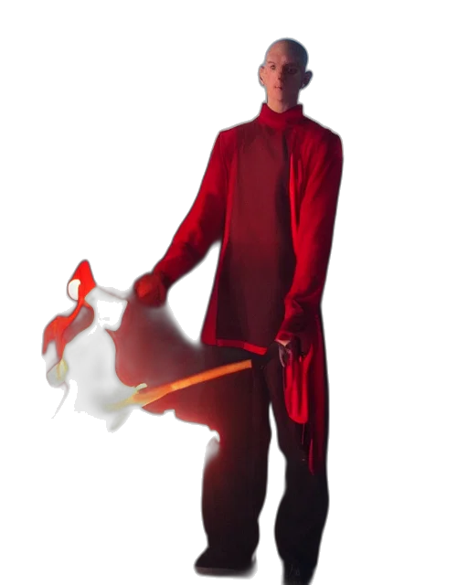 staff, animal, creature, robot, 3d render, concept art, fire, underwater transparent PNG cut-out