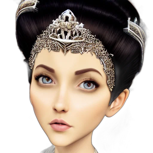crown, jewelry, hat, fantasy art, photorealistic, 3d render, concept art, princess transparent PNG cut-out