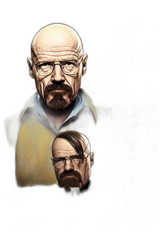 face, concept art, comic book art, photorealistic transparent PNG cut-out