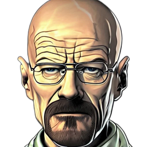 face, staff, mask, comic book art, concept art, photorealistic, cartoon, walter transparent PNG cut-out