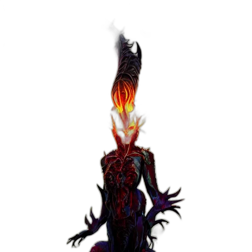 dragon, creature, staff, mask transparent PNG cut-out