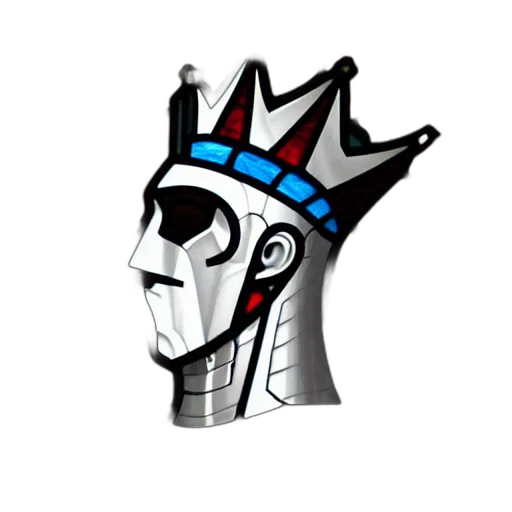 crown, mask, jewelry, staff, concept art, 3d render, fantasy art, pixel art transparent PNG cut-out