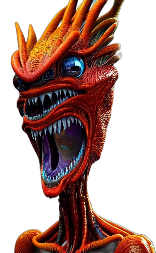 dragon, mask, creature, face transparent PNG cut-out