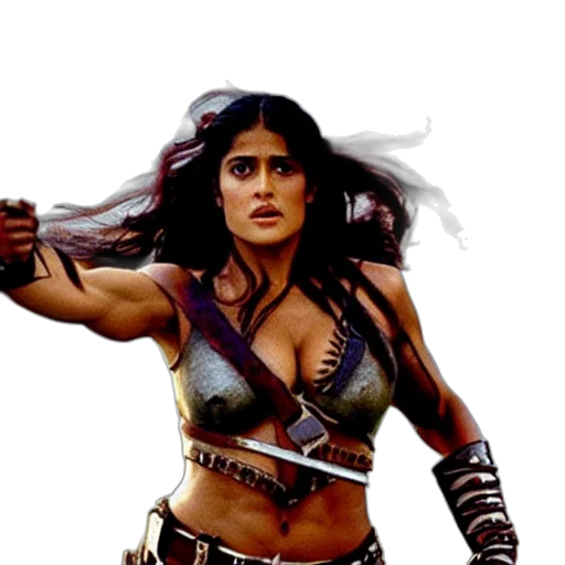 fantasy art, concept art, comic book art, photorealistic, epic, photo, muscular, salma transparent PNG cut-out