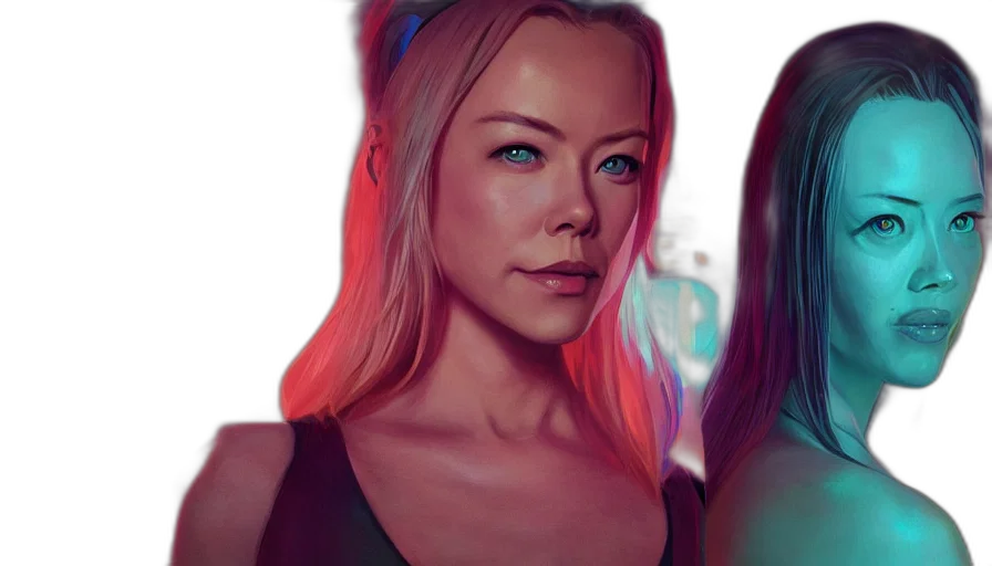 face, photorealistic, concept art, fantasy art transparent PNG cut-out