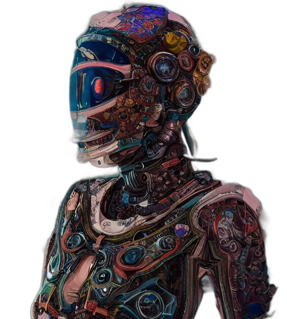 robot, mask, dress, face transparent PNG cut-out