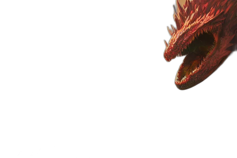 dragon, creature, animal, staff transparent PNG cut-out