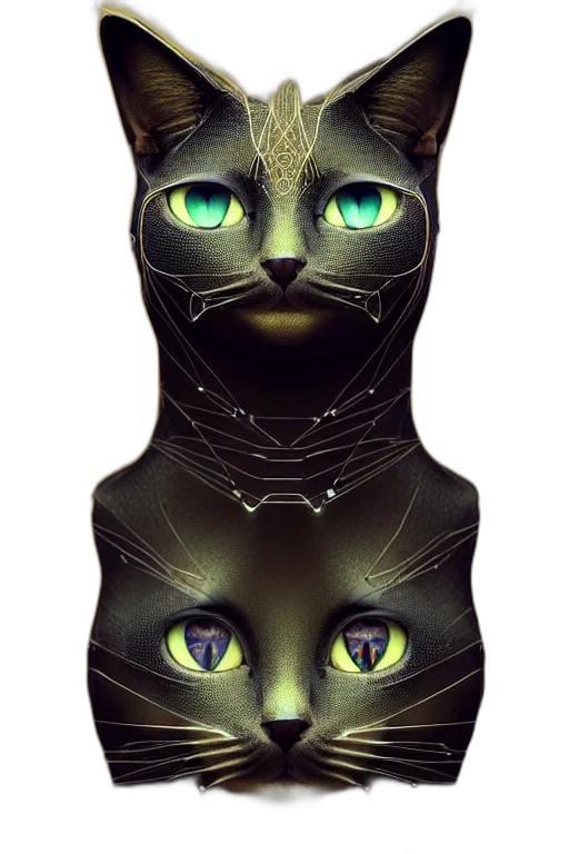 mask, dress, animal, cyberpunk transparent PNG cut-out