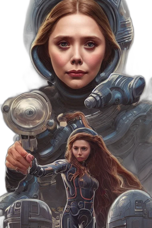 robot, face, concept art, comic book art transparent PNG cut-out