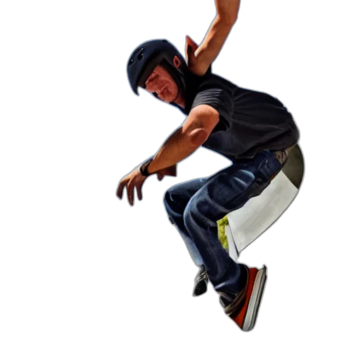 photorealistic, 3d render, concept art, pixel art, tony, hawk, pro, journalist transparent PNG cut-out