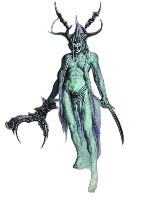 creature, staff, concept art, fantasy art transparent PNG cut-out