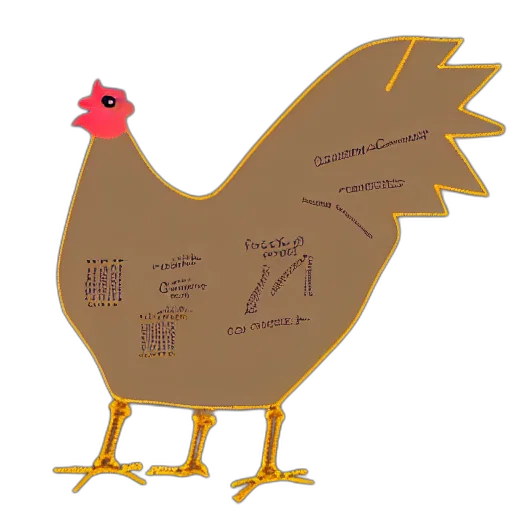 animal, food, concept art, 3d render, pixel art, photorealistic, golden, schematic transparent PNG cut-out