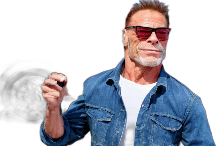 jacket, face, animal, photorealistic, 3d render, jcvd, eating, chevy transparent PNG cut-out