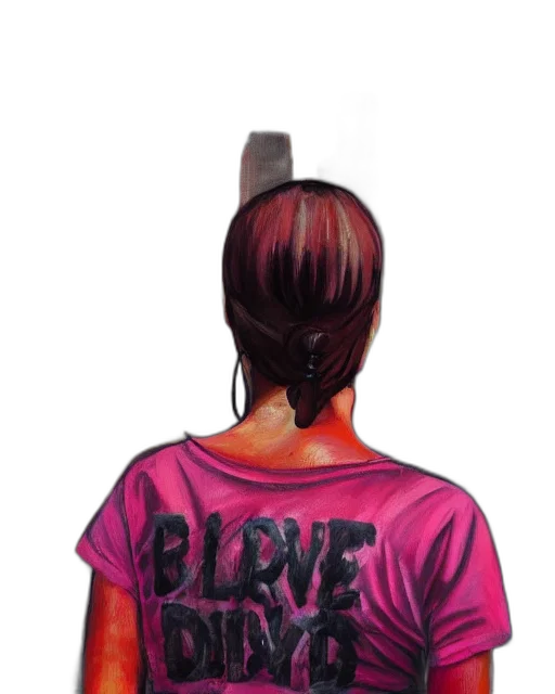 hair, jacket, cyberpunk, concept art, oil painting, watercolor, neon, colorful transparent PNG cut-out