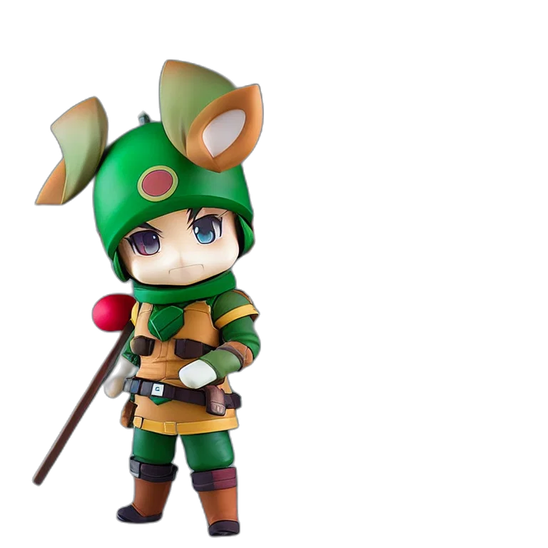 staff, weapon, 3d render, concept art, fantasy art, pixel art, green, teemo transparent PNG cut-out