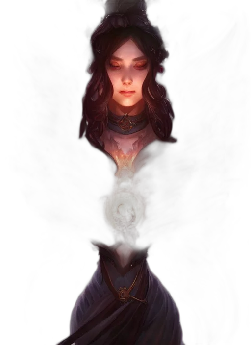 face, crown, staff, dragon, fantasy art, concept art, pixel art, watercolor transparent PNG cut-out