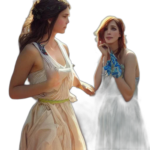 dress, jewelry, concept art, fantasy art transparent PNG cut-out