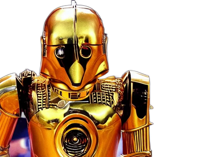 robot, 3d render, golden, espn transparent PNG cut-out