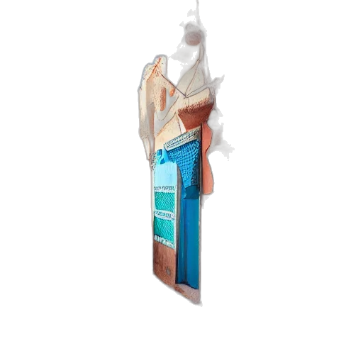 bottle, dress, staff, furniture, 3d render, vaporwave, concept art, pixel art transparent PNG cut-out