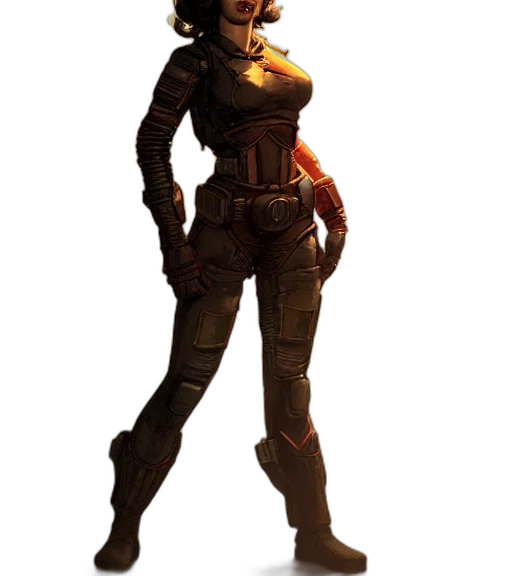 staff, robot, weapon, dress, concept art, 3d render, pixel art, cyberpunk transparent PNG cut-out