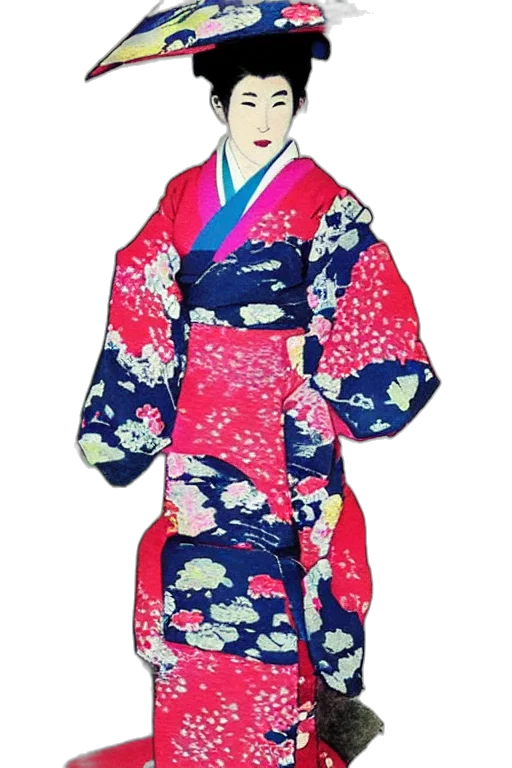 dress, jacket, umbrella, staff transparent PNG cut-out