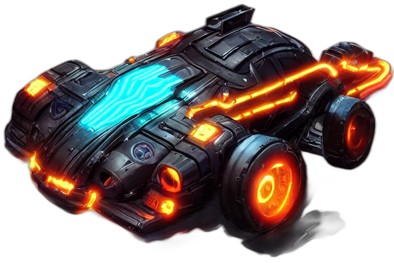 weapon, car, robot, concept art transparent PNG cut-out