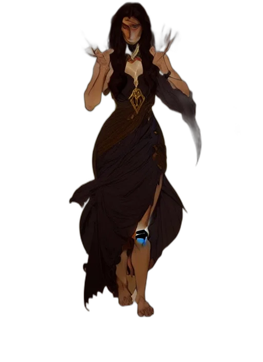 staff, dress, concept art, fantasy art transparent PNG cut-out