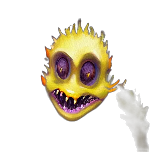 mask, creature, face, staff transparent PNG cut-out