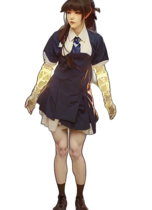 dress, staff, mask, robot transparent PNG cut-out