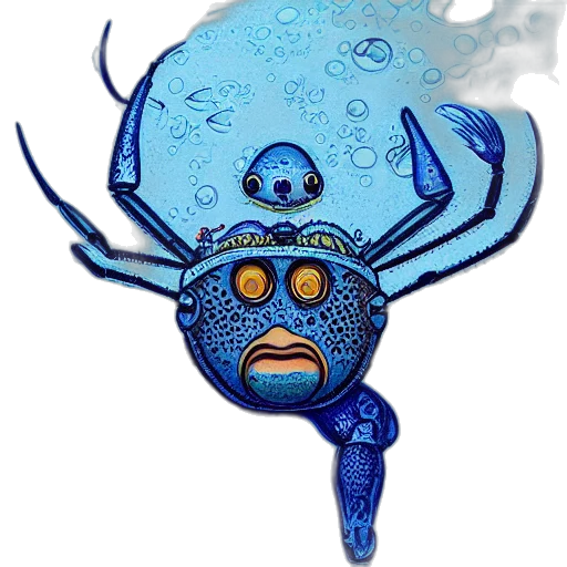 mask, creature, umbrella, hat, concept art, pixel art, fantasy art, comic book art transparent PNG cut-out