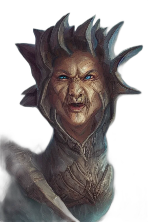 face, dragon, staff, creature transparent PNG cut-out