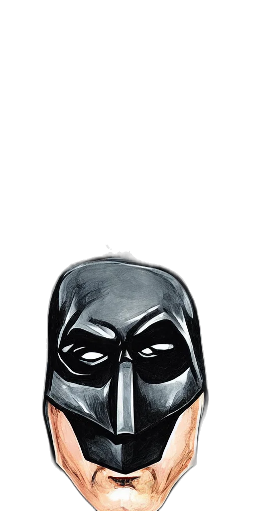 mask, face, comic book art, concept art transparent PNG cut-out
