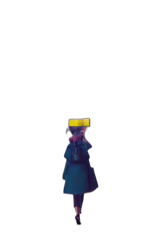 hat, staff, crown, dress, pixel art, concept art, 3d render, vaporwave transparent PNG cut-out