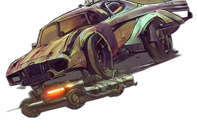 car, weapon, robot, concept art transparent PNG cut-out