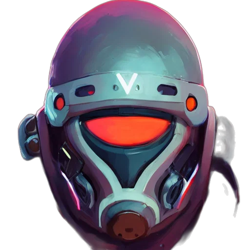 mask, robot, face, creature transparent PNG cut-out