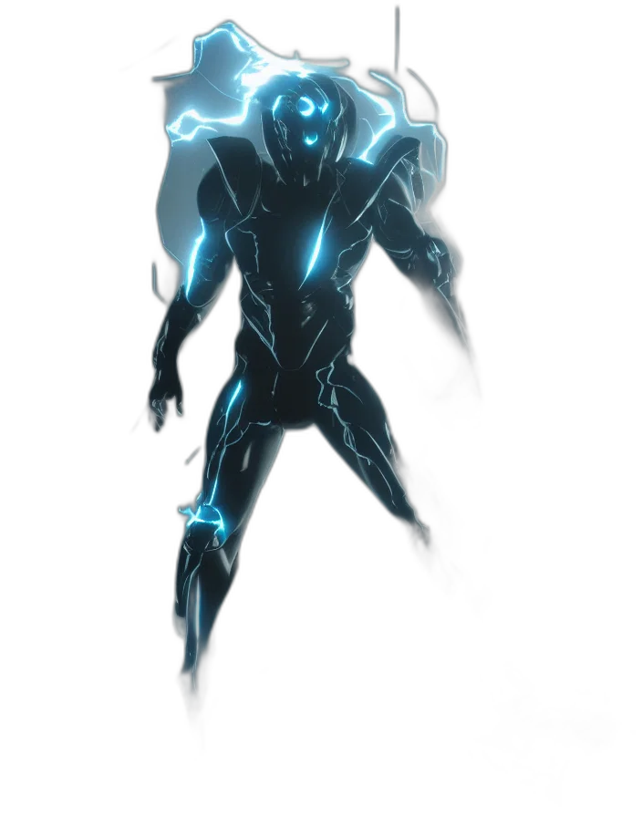 robot, creature, mask, staff transparent PNG cut-out