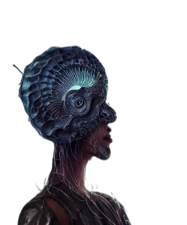 mask, robot, creature, face transparent PNG cut-out