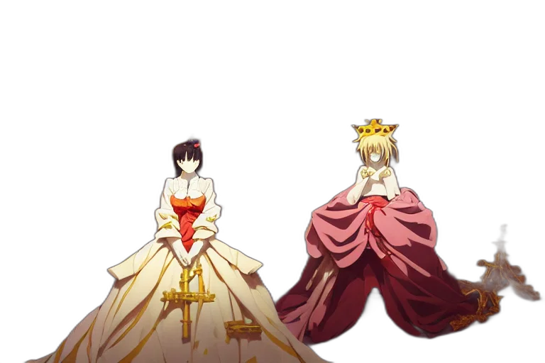 crown, dress, jewelry, concept art transparent PNG cut-out