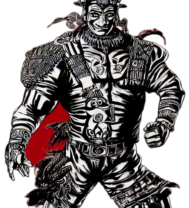 creature, robot, mask, comic book art, concept art, fantasy art, cartoon, full transparent PNG cut-out
