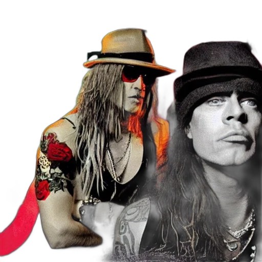 hat, welcome, jungle, baby, guns, roses transparent PNG cut-out
